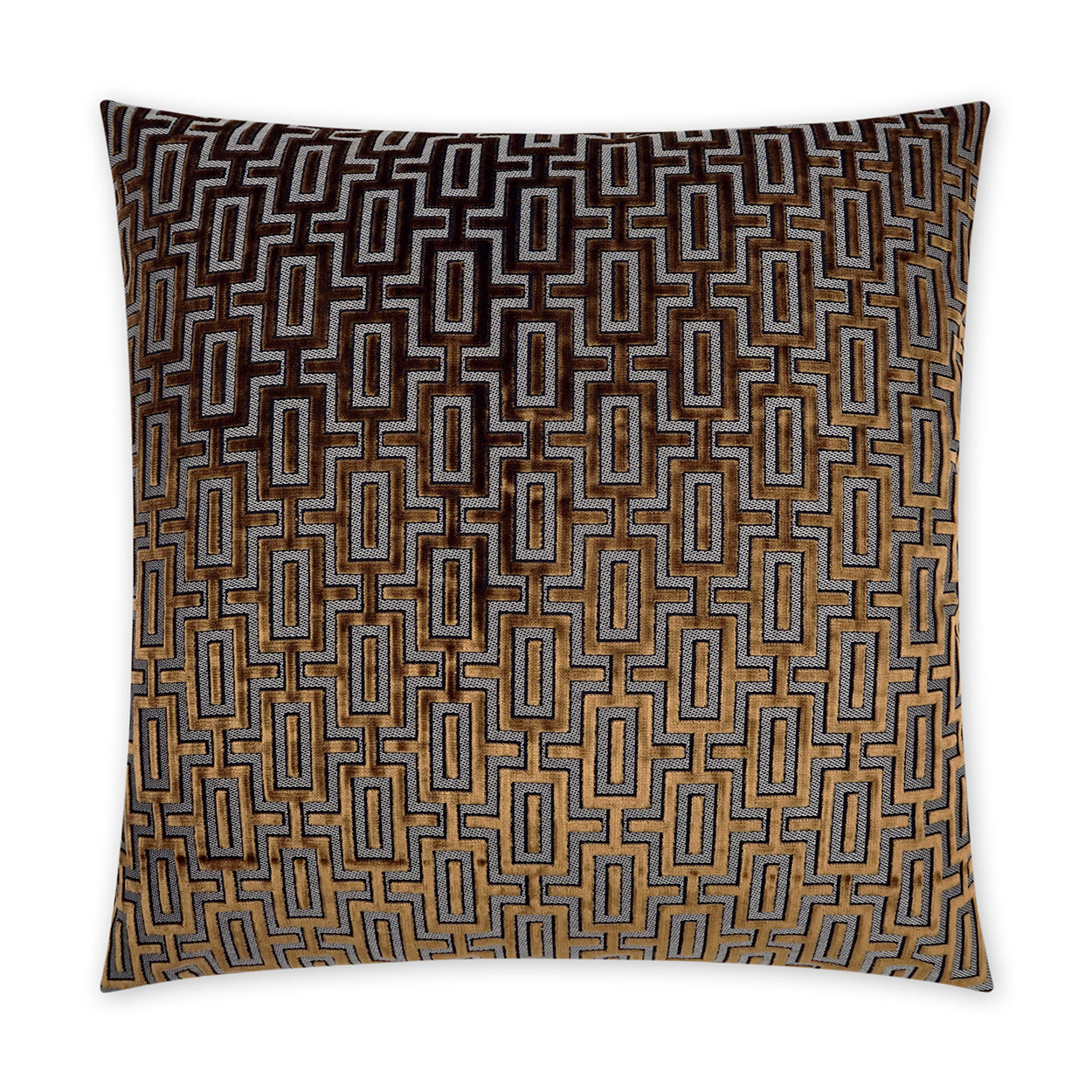 D.V. KAP HOME   24" x 24" Bergman Pillow - Midas Traditional, Geometric    - 3836-M-2424