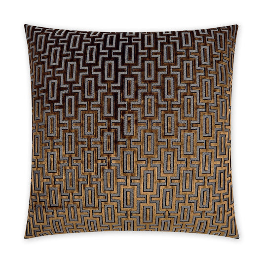 D.V. KAP HOME   24" x 24" Bergman Pillow - Midas Traditional, Geometric    - 3836-M-2424