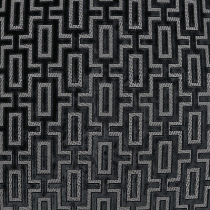 D.V. KAP HOME   24" x 24" Bergman Pillow - Onyx Traditional, Geometric    - 3836-O-2424