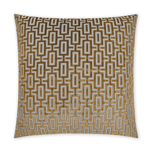 D.V. KAP HOME   24" x 24" Bergman Pillow - Topaz Traditional, Geometric    - 3836-T-2424