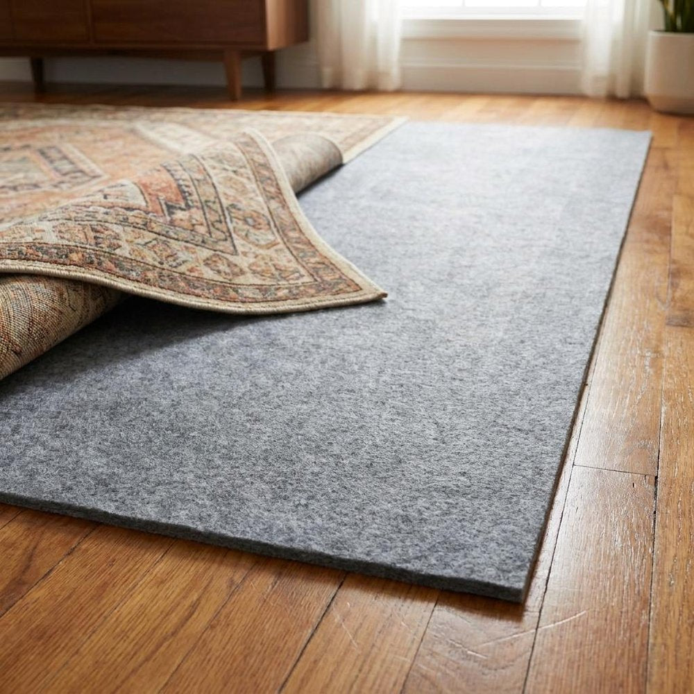 4' x 6' Gray Non Slip Rug Pad