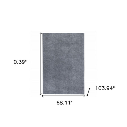 4' x 6' Gray Non Slip Rug Pad
