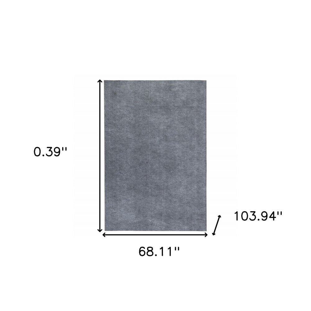 4' x 6' Gray Non Slip Rug Pad