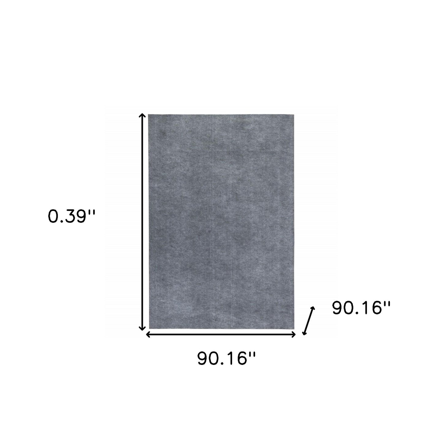 4'X6" Grey Premier Rug Pad