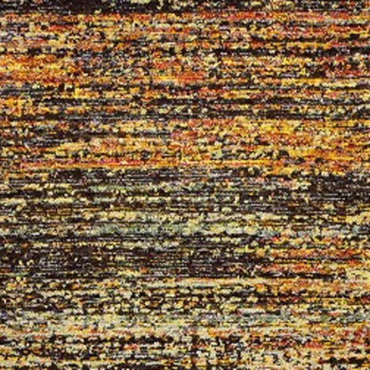 10' X 14' Gold And Slate Abstract Area Rug