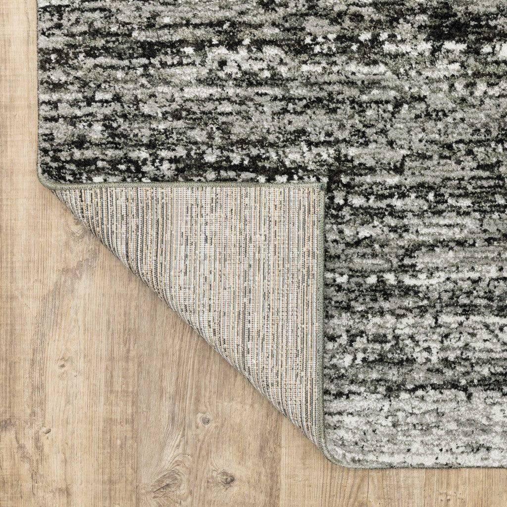 9' X 12' Ash And Slate Abstract Area Rug