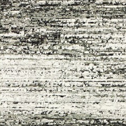 2' X 8' Ash And Slate Abstract Runner Rug