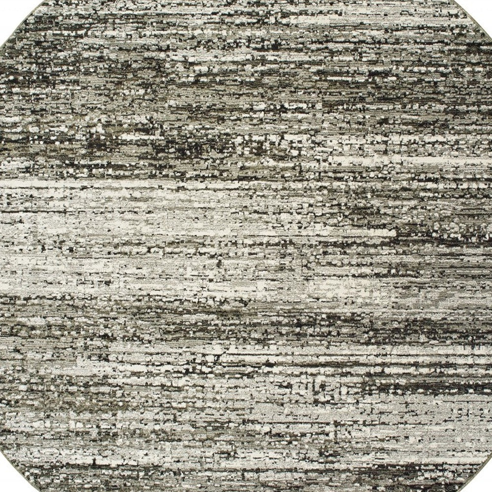 9' X 12' Ash And Slate Abstract Area Rug