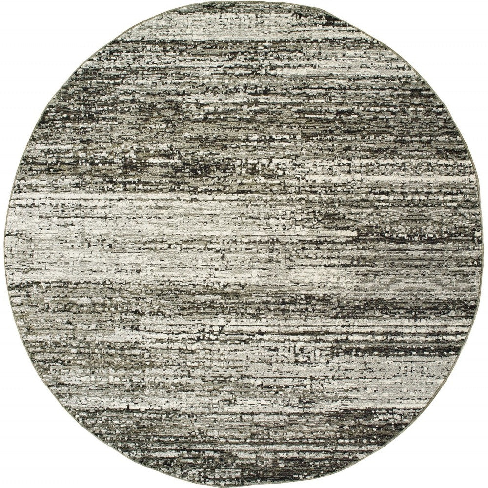 9' X 12' Ash And Slate Abstract Area Rug