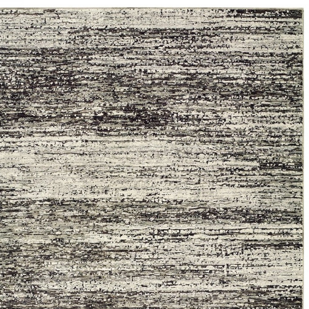 9' X 12' Ash And Slate Abstract Area Rug