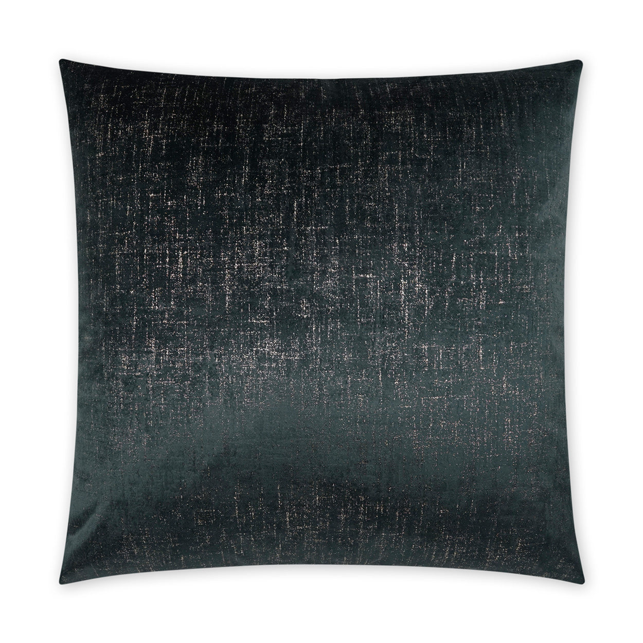 D.V. KAP HOME   24" x 24" Alnwick Pillow - Ebony Glam, Solid    - 3837-E-2424