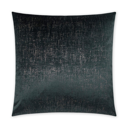 D.V. KAP HOME   24" x 24" Alnwick Pillow - Ebony Glam, Solid    - 3837-E-2424