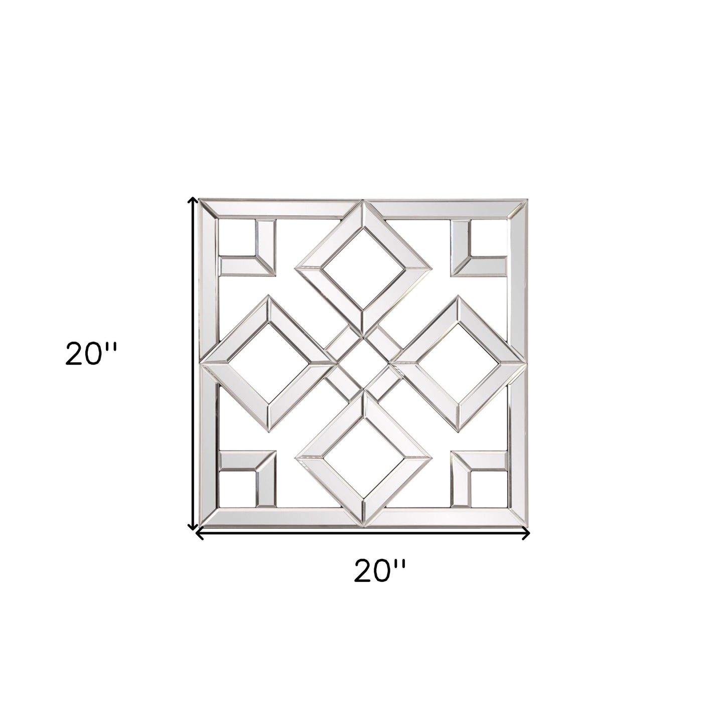 Interlocking Mirrored Squares With Lattice Design