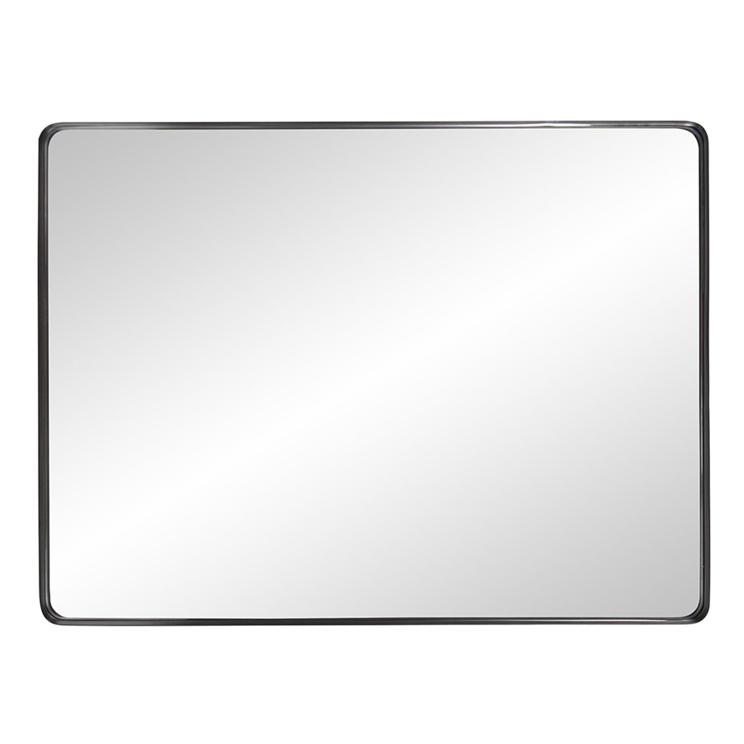 40" Black Metal Framed Accent Mirror