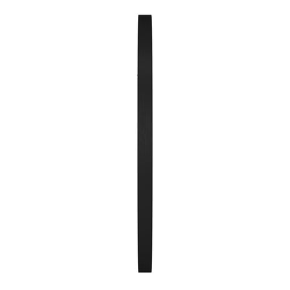 36" Black Round Framed Accent Mirror