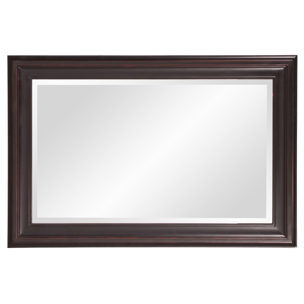 33" Bronze Wood Accent Mirror