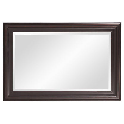 33" Bronze Wood Accent Mirror