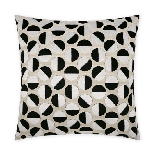 D.V. KAP HOME   24" x 24" Tilt Pillow Modern, Circular - Dots    - 3839-2424