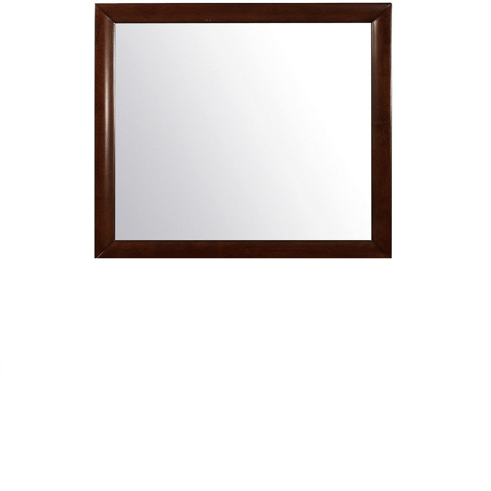 35" Merlot Framed Accent Mirror