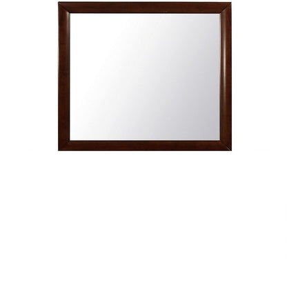 35" Merlot Framed Accent Mirror