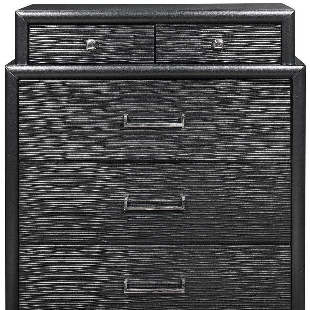 Grey Chest With 6 Drawers