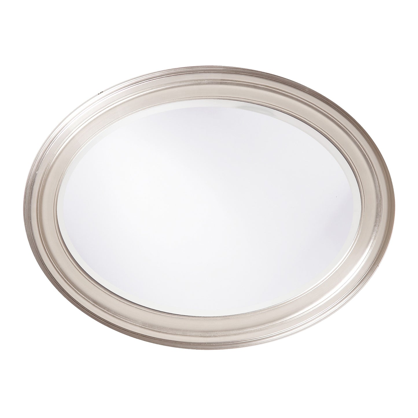 33" Silver Oval Framed Accent Mirror