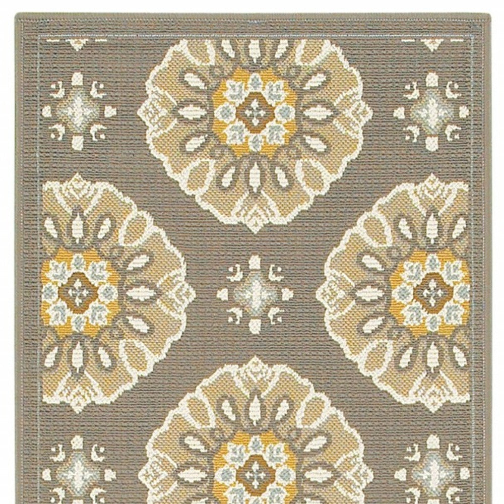 Gray Moroccan Indoor Outdoor Area Rug