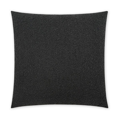 D.V. KAP HOME   24" x 24" Amara Pillow - Black Solid, Textured, Modern, Transitional    - 3842-B-2424