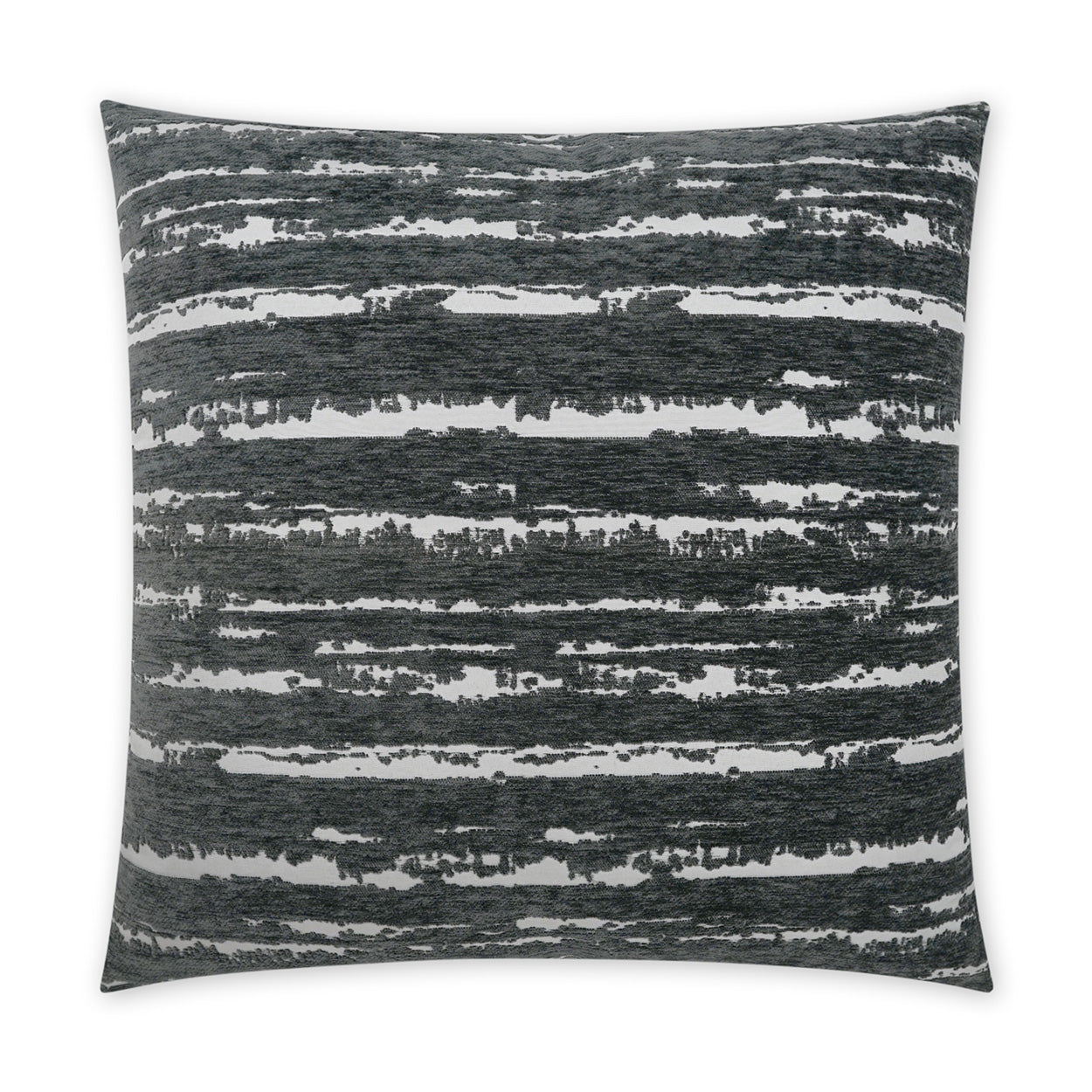 D.V. KAP HOME   24" x 24" Cruz Pillow - Charcoal Abstract, Transitional    - 3843-C-2424