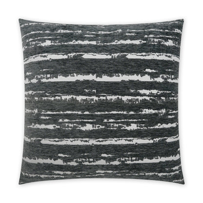 D.V. KAP HOME   24" x 24" Cruz Pillow - Charcoal Abstract, Transitional    - 3843-C-2424