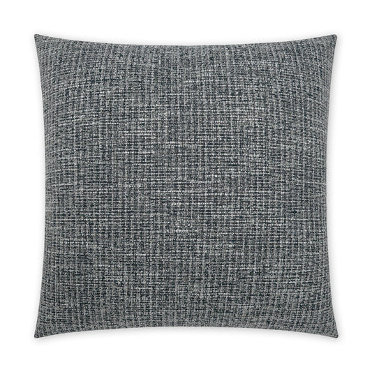 D.V. KAP HOME   24" x 24" Kensington Pillow - Black Textured, Solid, Global    - 3844-B-2424