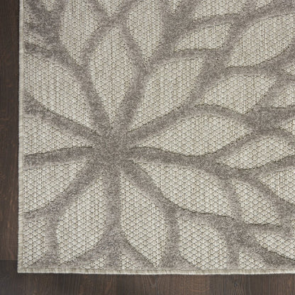 7' X 10' Gray Indoor Outdoor Area Rug