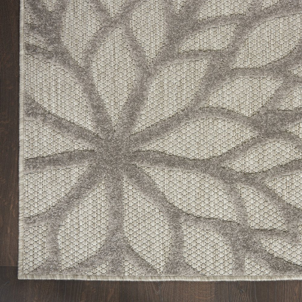 12' Gray Indoor Outdoor Runner Rug