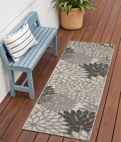 8' Gray Indoor Outdoor Area Rug