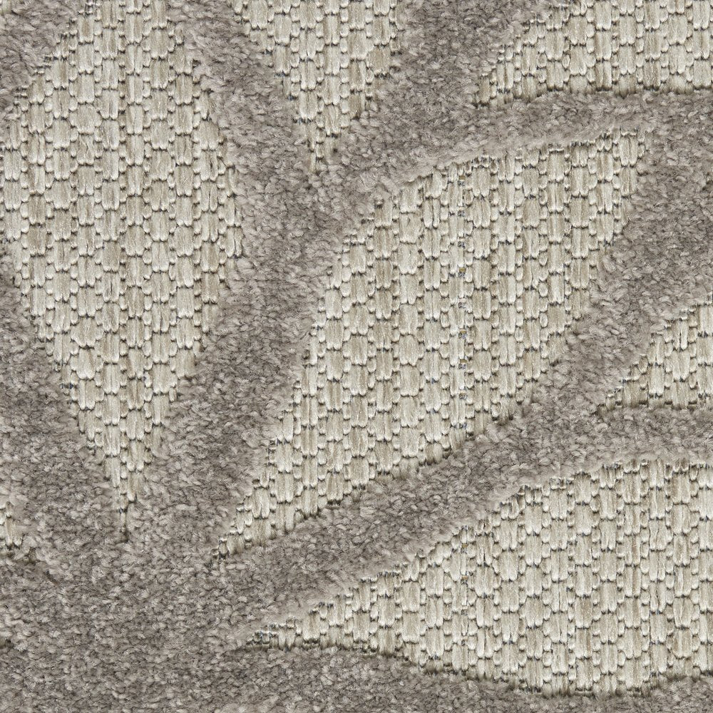 6' X 9' Gray Indoor Outdoor Area Rug