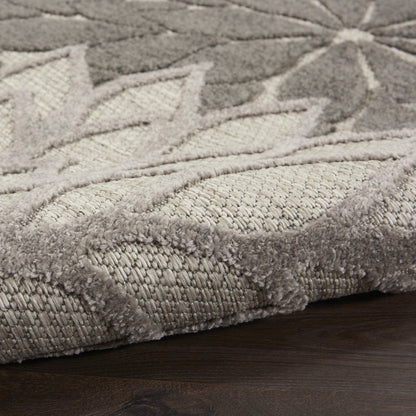 8' Gray Indoor Outdoor Area Rug