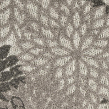 6' X 9' Gray Indoor Outdoor Area Rug