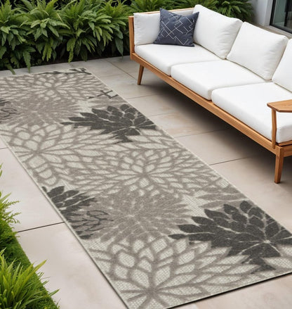 8' Gray Indoor Outdoor Area Rug