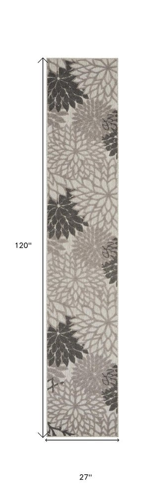 8' Gray Indoor Outdoor Area Rug