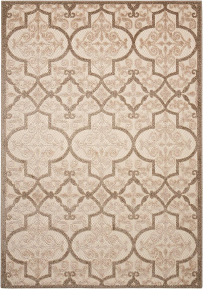 8' X 11' Cream Moroccan Indoor Outdoor Area Rug