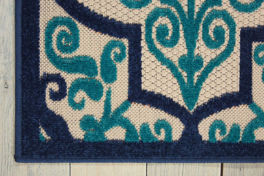 8' X 11' Cream Moroccan Indoor Outdoor Area Rug