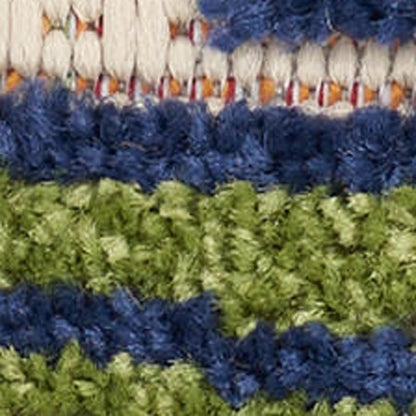 4' X 6' Ivory And Blue Floral Indoor Outdoor Area Rug