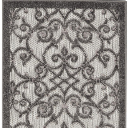 6' Gray Indoor Outdoor Area Rug