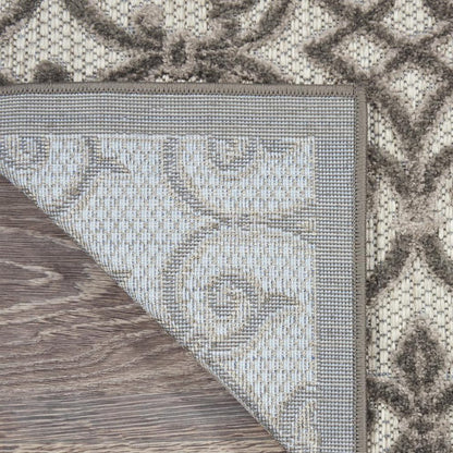 3' X 4' Gray Indoor Outdoor Area Rug
