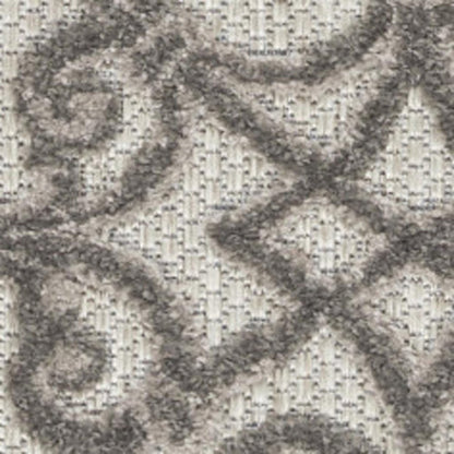 3' X 4' Gray Indoor Outdoor Area Rug