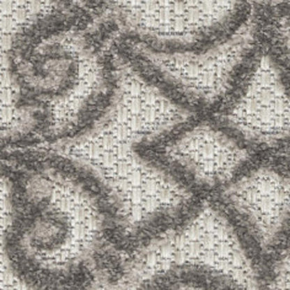 3' X 4' Gray Indoor Outdoor Area Rug