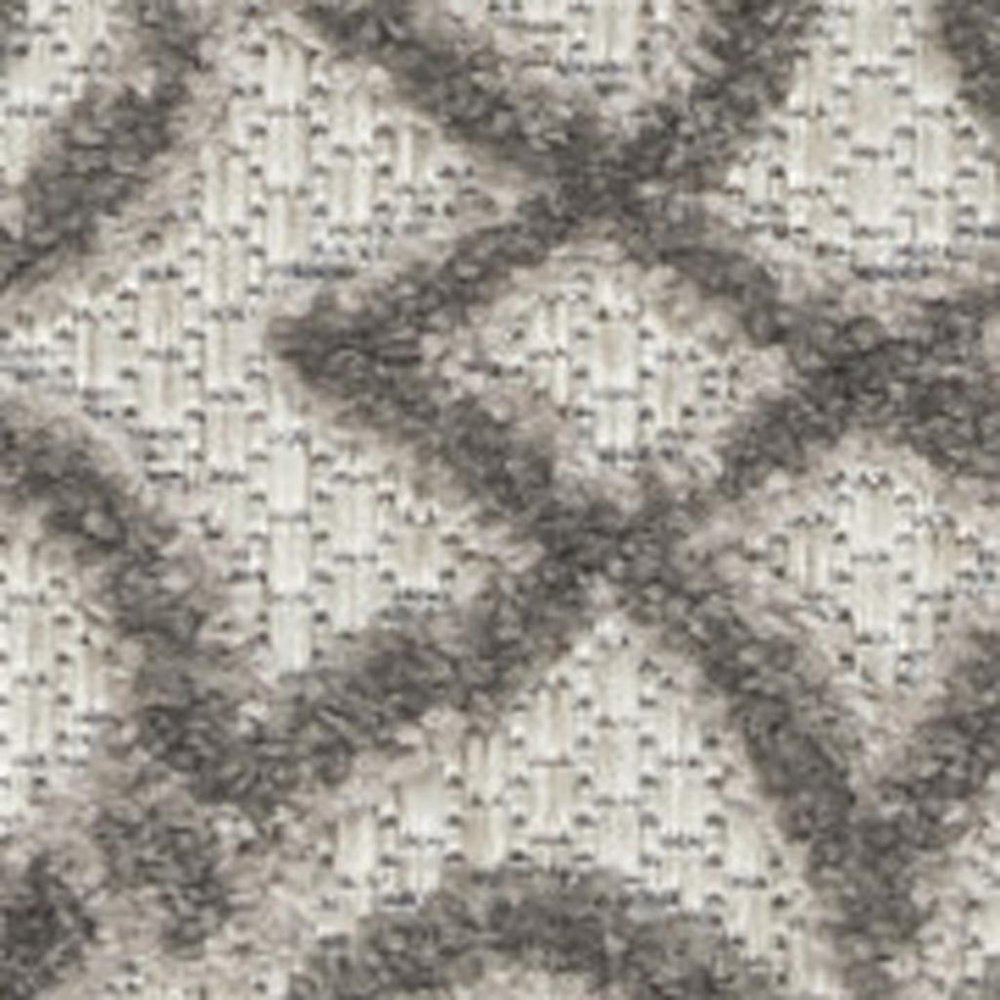 8' X 11' Gray Indoor Outdoor Area Rug