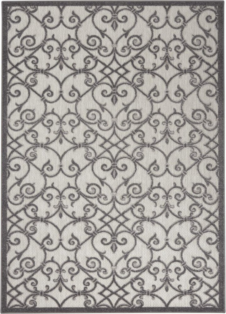 3' X 4' Gray Indoor Outdoor Area Rug