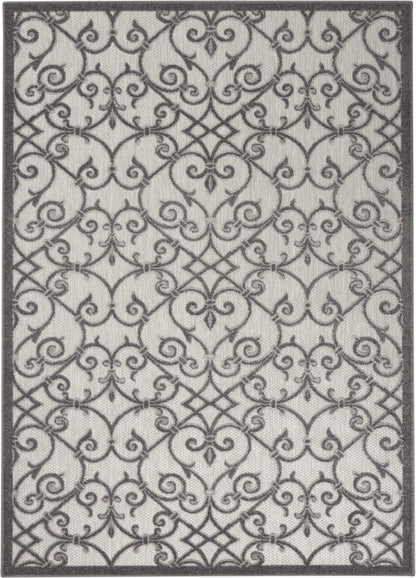 3' X 4' Gray Indoor Outdoor Area Rug