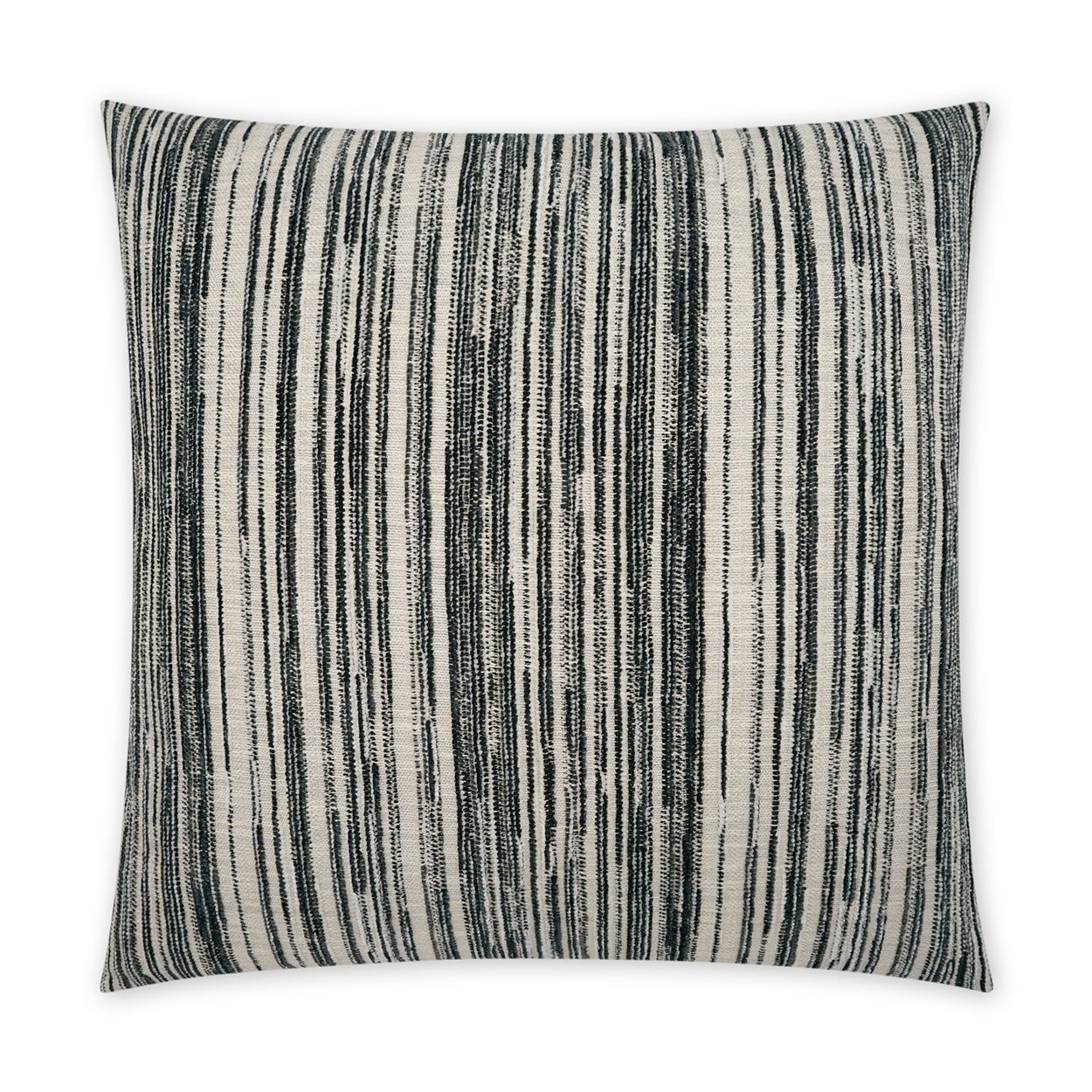 D.V. KAP HOME   24" x 24" Julep Pillow - Pepper Stripes    - 3851-P-2424